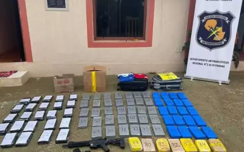 Ciudad del Este: incautan 85 kilos de coca�na en un departamento