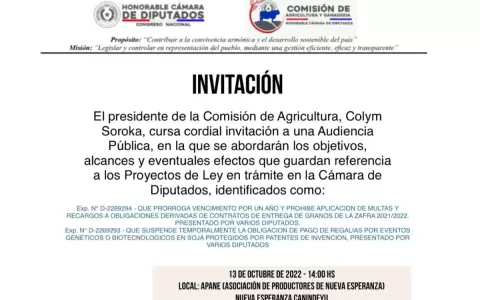Cuestionado proyecto sobre granos: Soroka convoca hoy a una audiencia p�blica