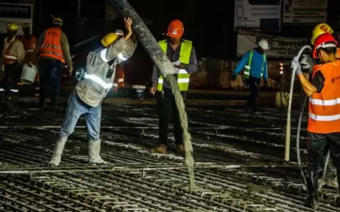 Tres Bocas: inicia la carga de losa para t�nel que canalizar� el tr�nsito de Acceso Sur