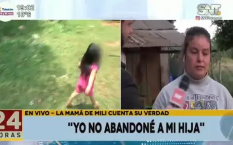 Madre da su versi�n sobre supuesto abandono de ni�a en cancha de v�ley