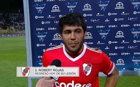 Robert Rojas: de la alegr�a por volver a jugar al peque�o susto