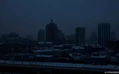 Volvi� la luz y la calefacci�n en la helada capital de Ucrania