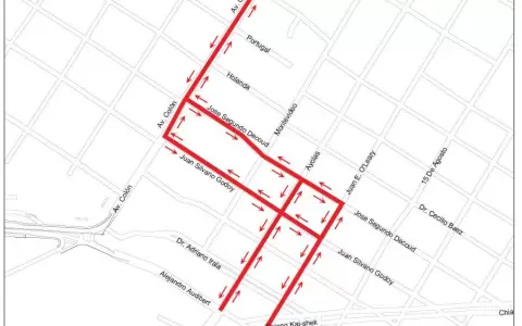 Costanera Sur: desde hoy realizan desv�os en intersecci�n de la Av. Col�n y calle Audibert
