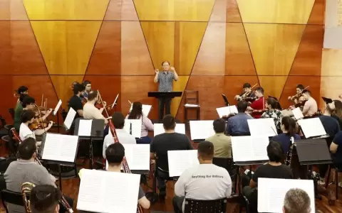 Concierto de la Orquesta Sinf�nica Nacional en el Teatro del Hotel Guaran�