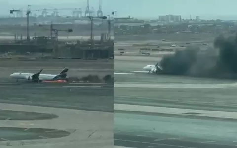 Tragedia en aeropuerto de Lima: avi�n de Latam impacta contra cami�n de bomberos, hay dos fallecidos