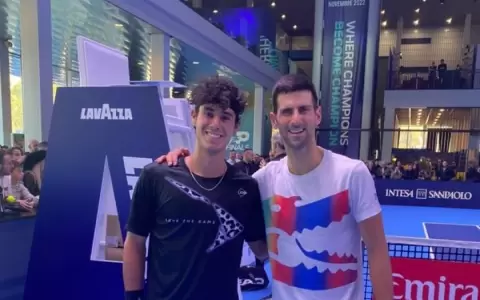 Dani Vallejo recibi� consejos de Novak Djokovic tras un sparring