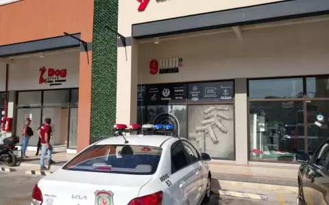 Delincuentes asaltan local de ventas de armas