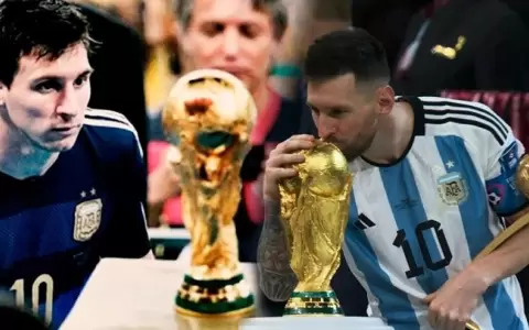El f�tbol siempre te da revancha: Messi y el beso m�s esperado