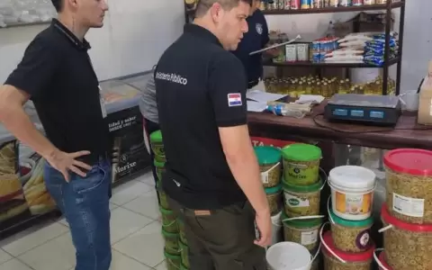 Allanan locales e incautan mercader�as por valor de G. 50 millones
