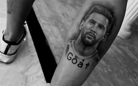 El jugador titular de Olimpia que se tatu� el rostro de Lionel Messi