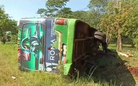 Vuelco de colectivo: pasajeros se�alan que chofer se distrajo con su celular y tomando terer�