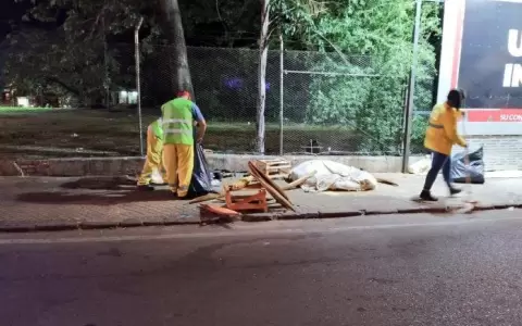 Realizan limpieza en la capital tras festejos de A�o Nuevo