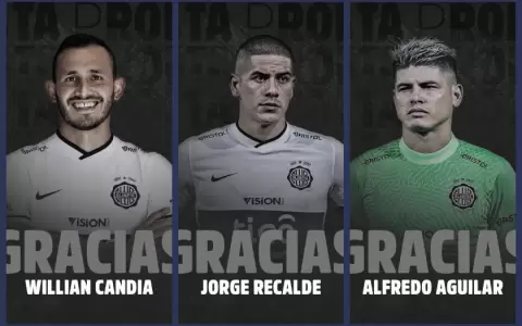 As� despidi� Olimpia a Aguilar, Candia y Recalde
