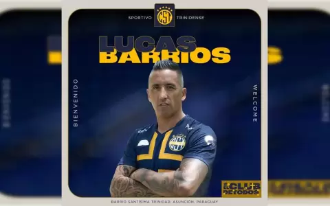 Sportivo Trinidense oficializa la contrataci�n de Lucas Barrios