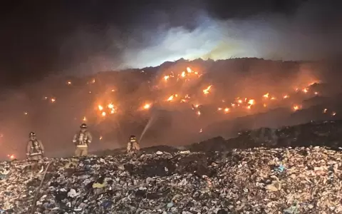 Reportan incendio en vertedero en Villa Hayes