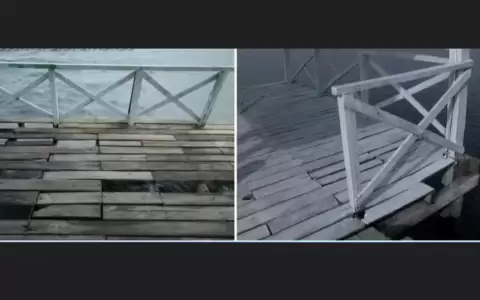 Muelle de San Bernardino se encuentra con grietas y piden soluci�n a autoridades