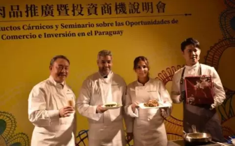 Abdo present� carne porcina paraguaya en espera de aumentar balanza comercial con Taiw�n