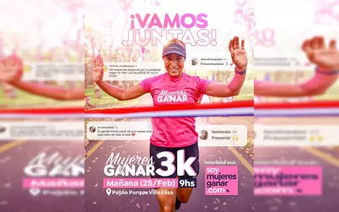 Mujeres Ganar invitan a corridas en Villa Elisa