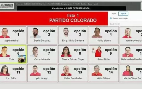 Ins�lito: candidato colorado apareci� con el nombre de �Culo� en simulador del TSJE