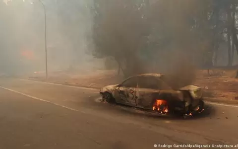 Estado de cat�strofe en centro y sur de Chile por incendios forestales