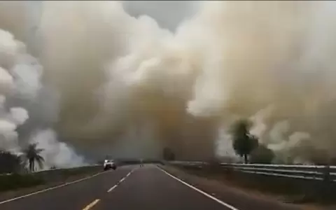 Reportan dos focos de incendio de grandes proporciones en Santiago, Misiones
