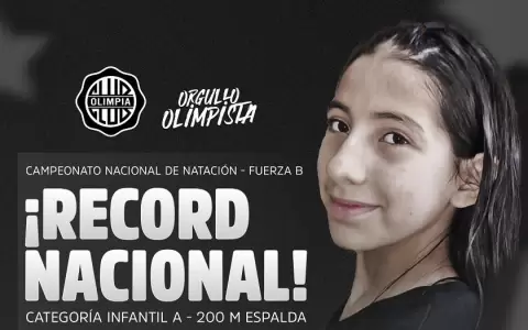 Promesa del Olimpia registra r�cord de categor�a en 200 espalda