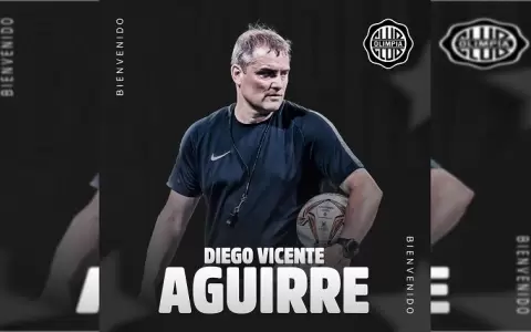 Oficial: Diego Aguirre es el nuevo director t�cnico de Olimpia