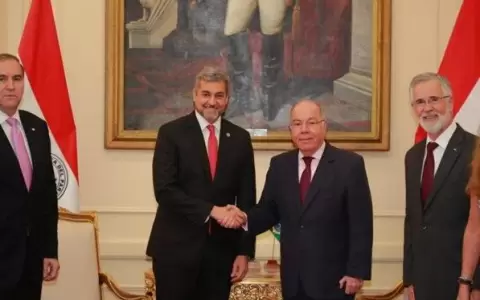 Abdo recibi� al canciller del Brasil, quien se encuentra en el pa�s para "festejar la amistad"