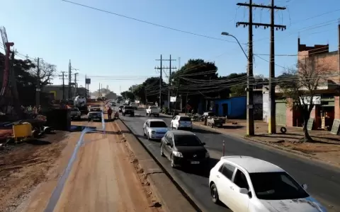 Tres Bocas: habilitan calles colectoras y trabajan en �ltima capa de asfalto en el t�nel