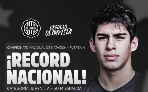 Olimpista impone r�cord nacional de categor�a en 50 metros espalda