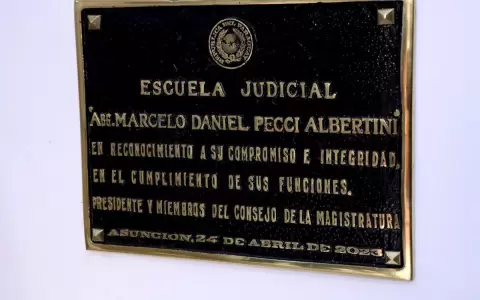 Homenaje: denominan a Escuela Judicial del Paraguay �Marcelo Pecci Albertini�