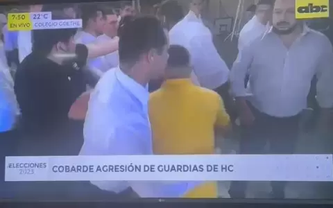 Guardias de Horacio Cartes agreden a periodista en local de votaci�n