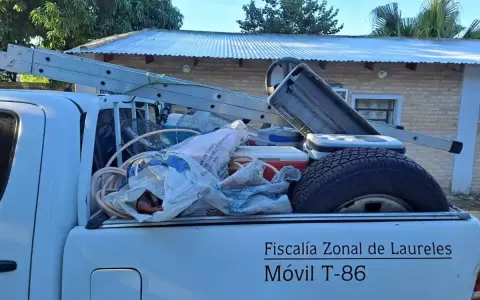 Allanan vivienda e incautan varios objetos denunciados como hurtados
