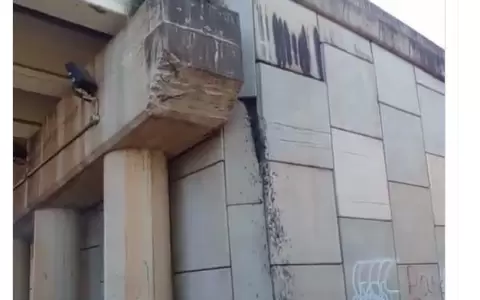 Peligrosa grieta en viaducto sobre autopista �u Guasu preocupa a vecinos