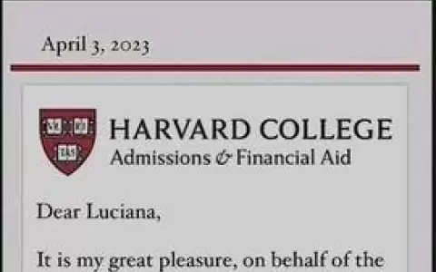 Carta de admisi�n de Harvard a joven ser�a falsa, advierten