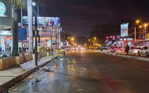 Despejan la avenida Eusebio Ayala y se reportan unos 55 detenidos