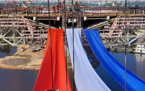 Puente H�roes del Chaco, con 93 % de avance, se uni� a los festejos patrios