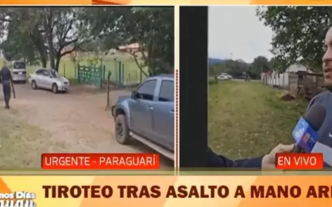Balacera y robo con toma de rehenes se registr� en Paraguar�