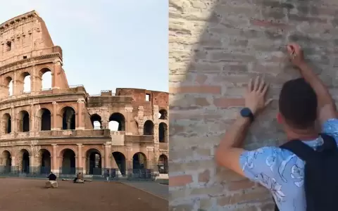 La Polic�a identifica al turista que aparece en un video escribiendo su nombre y el de su novia en el Coliseo romano