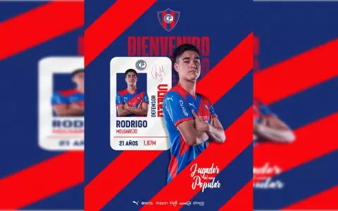 Cerro Porte�o oficializa la llegada de Rodrigo Melgarejo