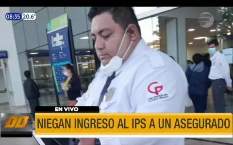 Niegan ingreso al IPS a un aportante por tener remera con logo de un medio de prensa