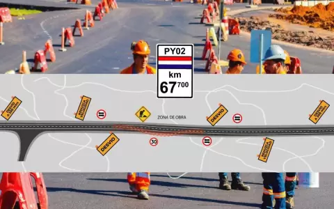 Anuncian desv�os en el km. 67 de la ruta PY02 hacia la ciudad de Eusebio Ayala