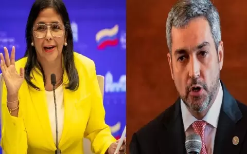 Vicepresidenta de Venezuela "record�" a Abdo pagar deuda que tiene con su pa�s