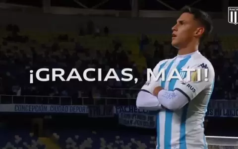 El emotivo video con el que Racing se despidi� de Mat�as Rojas