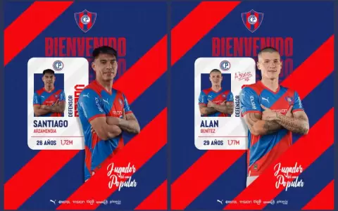 Cerro Porte�o oficializa las llegadas de Ben�tez y Arzamendia