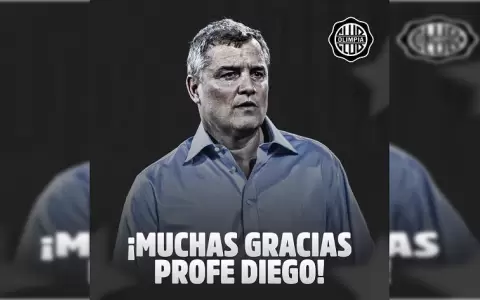 Diego Aguirre deja la direcci�n t�cnica de Olimpia