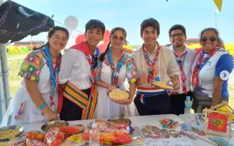 J�venes scouts presentaron tradici�n y gastronom�a paraguayas durante "Jamboree" en Corea