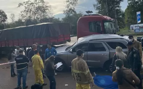 Accidente de tr�nsito con derivaci�n fatal en el cruce Tebicuary