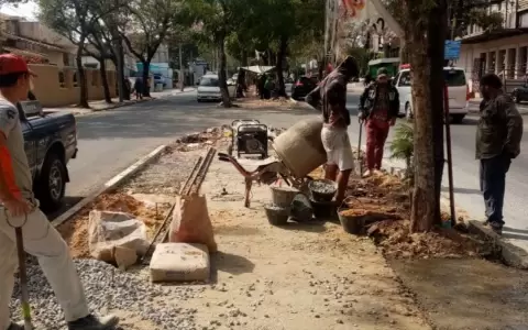 En la avenida Carlos Antonio L�pez siguen obras del paseo central