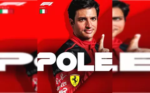 Carlos Sainz consigue la pole en Monza, la tierra de Ferrari
